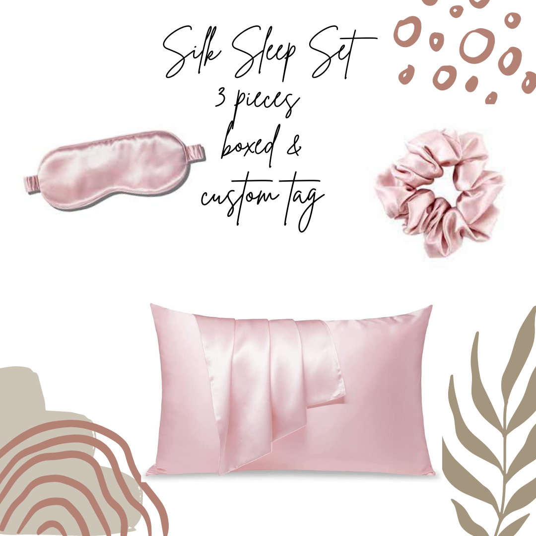 Silk 3pc Set- Light Pink